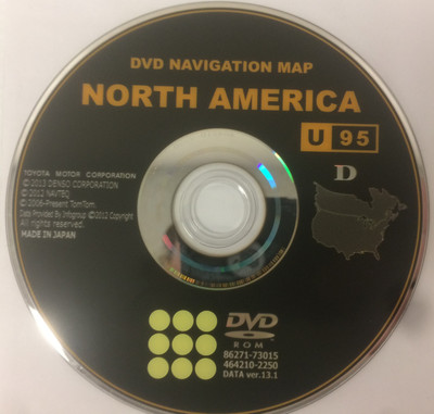 Toyota Lexus Navigation Map DVD 86271-73015 DATA Ver. 13.1 U95