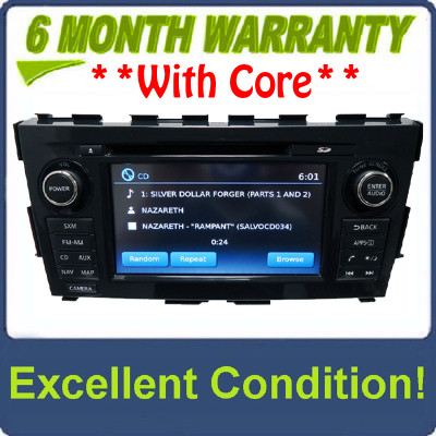 2014 2015 Nissan ALTIMA OEM Navigation NissanConnect XM Radio AUX  MP3 CD Player