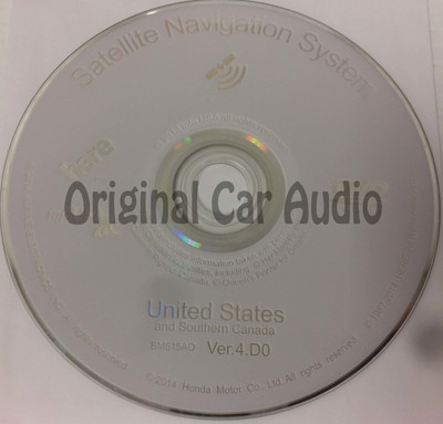 Acura Honda Satellite Navigation System GPS DVD Drive Disc BM515AO Ver. 4.D0