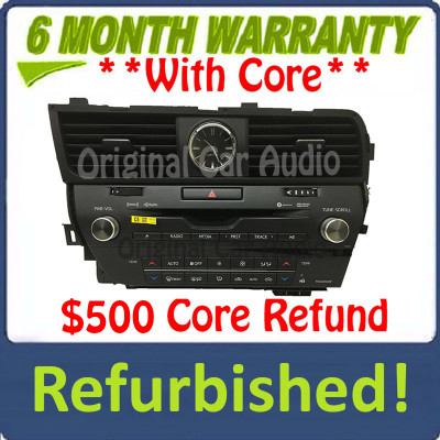 2016 - 2017 Lexus RX350 RX450 OEM Gracenote AM FM XM HD Radio Media Receiver P11069