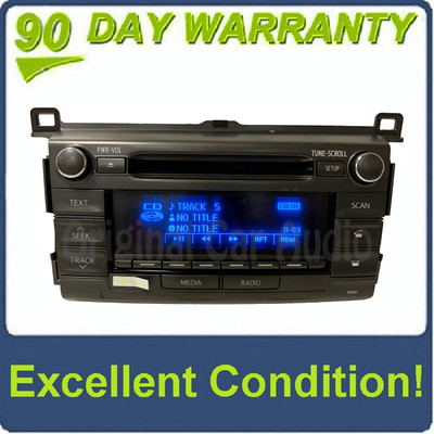 2013 - 2016 Toyota Rav4 OEM Single CD AM FM Bluetooth Media Radio Receiver