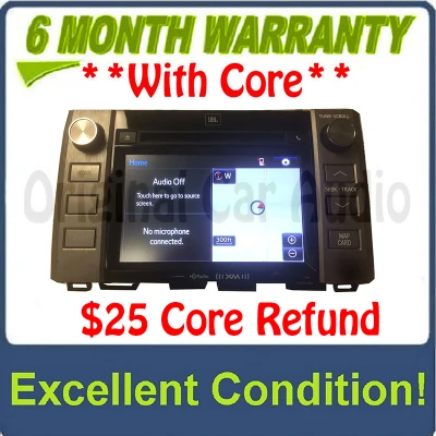 2014 - 2019 TOYOTA TUNDRA JBL OEM Radio CD Player GPS NAVIGATION XM BLUETOOTH Touch Screen