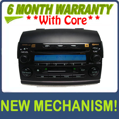 Re-manufactured NEW MECHANISM 2004 2005 2006 2007 2008 Sienna JBL Radio Tape  and 6 CD Changer