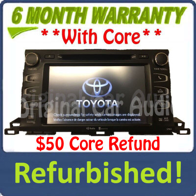 Refurbished 2014 - 2019 Toyota Highlander OEM Gracenote Navigation HD Radio Receiver 57064