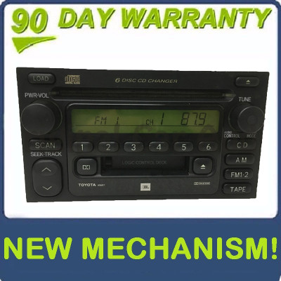 Re-manufactured Toyota Tundra JBL Radio Tape and 6 Disc CD Changer 86120-08130 2000 - 2003