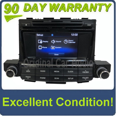 2016 - 2018 Hyundai Tucson OEM Single CD Touch Screen Bluetooth Multi Media Radio Receiver