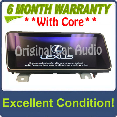 2016 - 2018 Lexus RX350 RX450H OEM 12 Inch Navigation Screen Display 2016 - 2018 Lexus RX350 RX450H OEM 12 Inch Navigation Screen Display