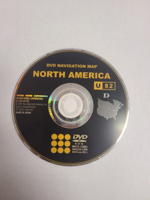 Toyota Lexus Navigation Map DVD 86271-12082 DATA Ver. 09.1 U82