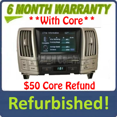 Refurbished 2005 Lexus RX330 OEM Navigation Information Touch Screen Display Screen