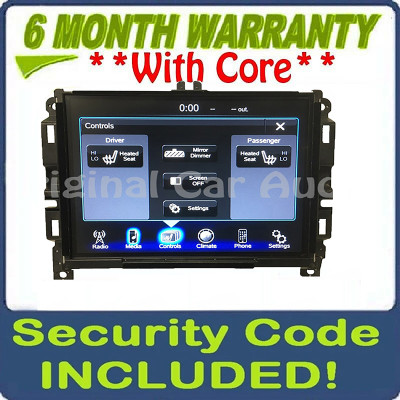 2015 - 2017 Chrysler 200 OEM VP3 NA Touch Screen Multi Media AM FM Bluetooth Radio Receiver