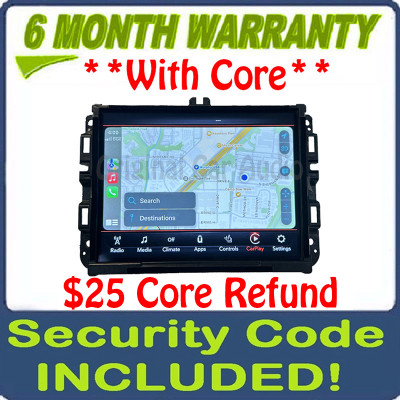 2019 - 2020 Ram Truck 1500 OEM AM FM Radio Touch Screen 8.4" VP2_8.4 DT SXM