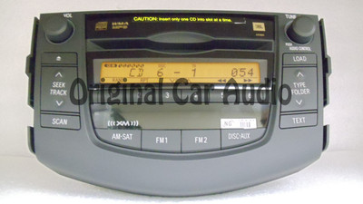 Toyota Rav4 XM Radio MP3 and 6 Disc CD Changer 86120-0R110 2005-2009