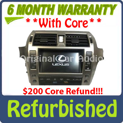 Refurbished 2010 - 2013 Lexus GX460 OEM Climate Control Navigation Touchscreen Information Display