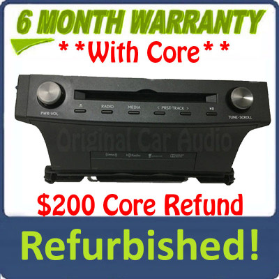 Refurbished 2015 - 2016 Lexus IS200T IS300 OEM Gracenote Navigation AM FM Single CD HD Radio Receiver