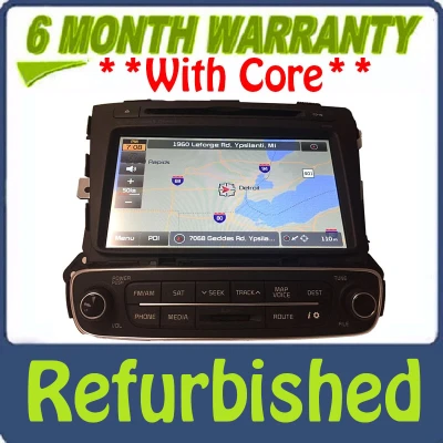 Refurbished 2014 2015 Kia Sorento OEM Infinity Navigation CD MP3 Sirius Bluetooth Radio Receiver