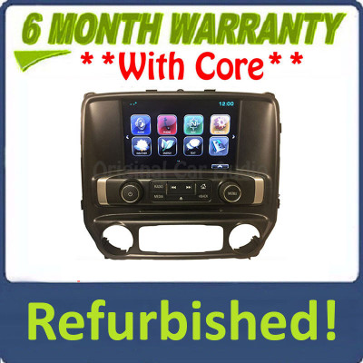 Refubrished 2014 - 2015 GMC Sierra OEM Touch Screen Radio Control Panel Display Monitor