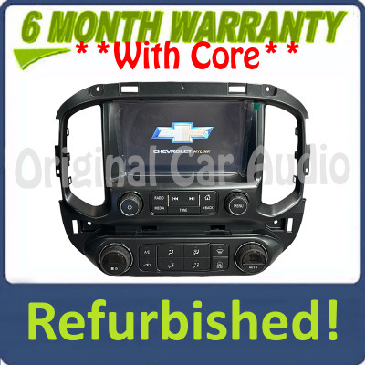 Refurbished 2017 - 2018 Chevy Colorado OEM Touch Screen Radio Navigation Display w/o Vents