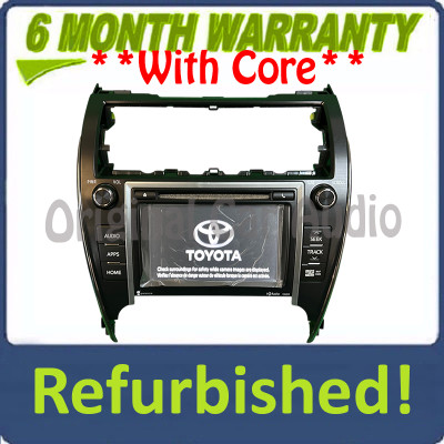 Refurbished 2012 - 2014 Toyota Camry Touch Screen Navigation GPS HD Radio CD Player 100203