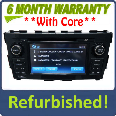 Refurbished 2014 2015 Nissan ALTIMA OEM Navigation NissanConnect XM Radio AUX MP3 CD Player
