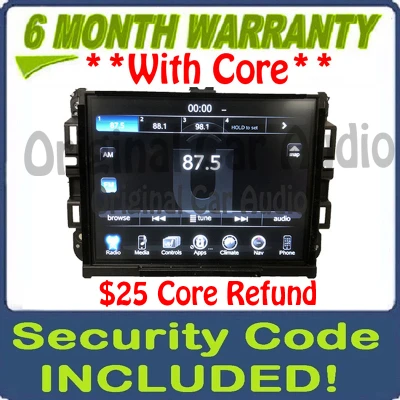 2017 - 2018 Dodge Ram OEM VP4 NA Media XM AM FM Radio Center UConnect LCD Screen