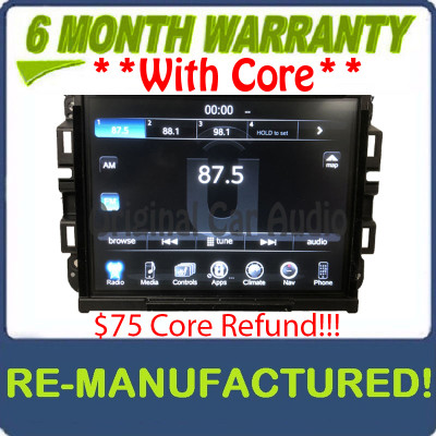 Reman 2017 - 2019 Dodge Ram OEM VP4 NA Media XM AM FM Radio Center UConnect LCD Screen