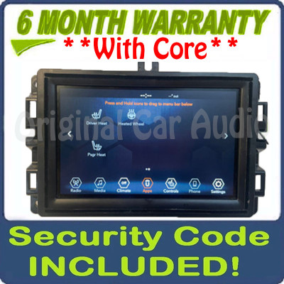 2017 - 2020 Jeep Cherokee OEM  7' Inch Display Screen AM FM Radio Receiver