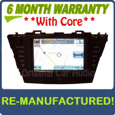 Remanufactured 2014 Toyota Prius Radio JBL Stereo GreenEdge Navigation E7034 USB CD Player OEM