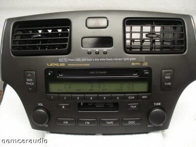 2002 03 04 05 2006 Lexus ES300 ES330 Radio Tape & 6 CD Player P6816