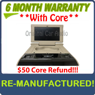 Reman 2017 - 2020 Chevrolet Chevy GMC Cadillac OEM Rear Seat Entertainment DVD Display Monitor SHALE