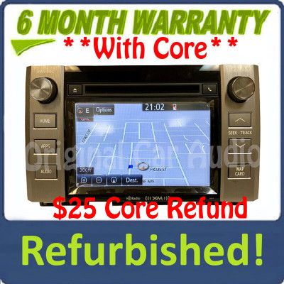 Refurbished 2014 2015 TOYOTA TUNDRA OEM Radio CD Player GPS NAVIGATION XM BLUETOOTH Touch Screen 57074, 510119, 57073