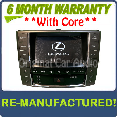 Reman 2010 2011 2012 Lexus IS250 IS350 OEM Navigation Unit and Display Screen