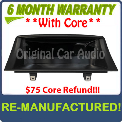 Reman 2008 - 2013 BMW 1 Series OEM E88 E87 E82 CID CIC Navigation Radio 8.8" Display Screen Monitor