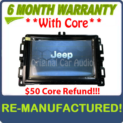 Reman 2019 - 2021 Jeep Compass OEM 7" Touchscreen AM FM Uconnect Radio Receiver VP2