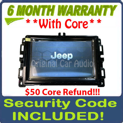 Refurbished 2019 - 2021 Jeep Compass OEM 7" Touchscreen AM FM Uconnect Radio Receiver VP2