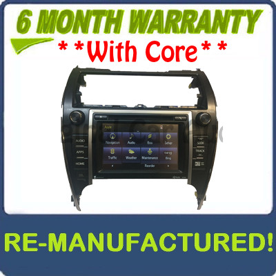 Reman 2012-2014 Toyota Camry GPS Navigation AM FM Bluetooth HDD Radio 100202