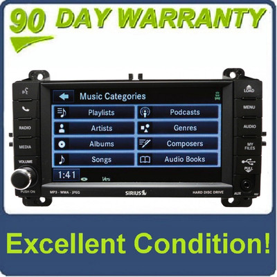 Reman 2011 - 2013 JEEP Grand Cherokee OEM RBZ MyGig Sirius Satellite Radio Stereo CD MP3 DVD Aux Player