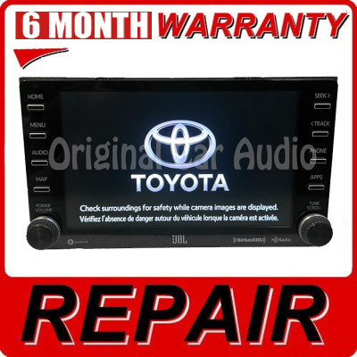 Repair Service 2017 - 2023 Toyota Rav4 Sienna Camry Corolla OEM Navigation Radio Receiver Display Mainboard Repair