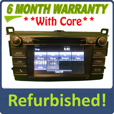 Refurbished 2016 - 2018 Toyota Rav4 Rav 4 OEM Touch Screen Multi Media CD Radio Audio Receiver 100581