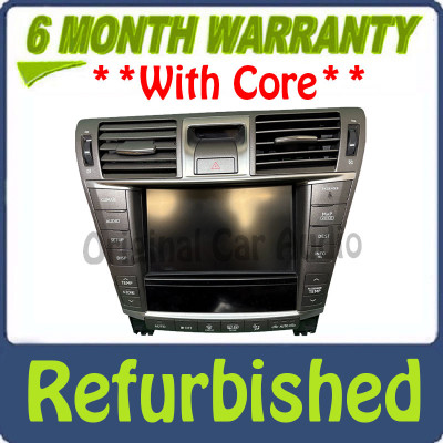 Refurbished 2007 - 2009 Lexus LS460 Navigation Radio CD Player Receiver Display Climate Control Audio Radio