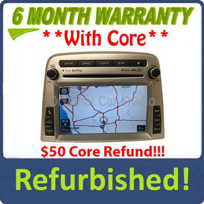 Refurbished 2009 - 2011 Hyundai GENESIS Navigation Touchscreen Bluetooth CD AUX XM Infinity SILVER