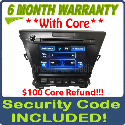 Refurbished 2014 - 2016 Acura MDX OEM Touch Screen Navigation Radio Receiver