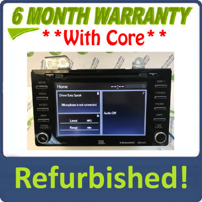 Refurbished 2018 - 2020 Sienna OEM JBL Navigation AM FM XM HD Gracenote Radio Receiver