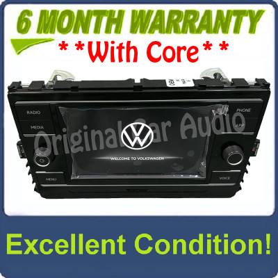 2021 - 2024 Volkswagen Tiguan Atlas OEM Navigation Radio Receiver Sat Nav RT5 Bluetooth HDD 6.5"  Display Screen