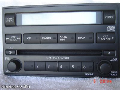 NEW 2005 2006 2007 NISSAN Pathfinder RDS Radio 6 Disc CD Changer MP3 Player
