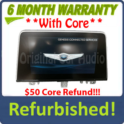 Refurbished 2019 - 2022 Hyundai Genesis G70 OEM Touch Screen Radio Info Multi Media Display Monitor