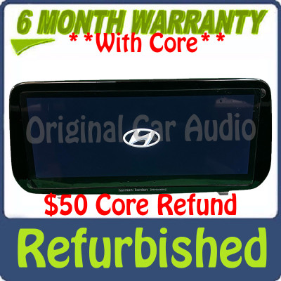 Refurbished 2021 - 2023 Hyundai Santa Fe OEM Navigation XM Harman Kardon Radio Receiver Info Display Screen