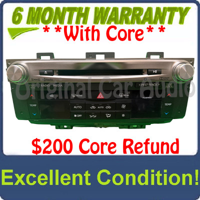 2015 - 2016 Lexus GS350 OEM Multi Media Gracenote Navigation AM FM CD XM Radio Receiver Dual Zone Climate Control - P11157