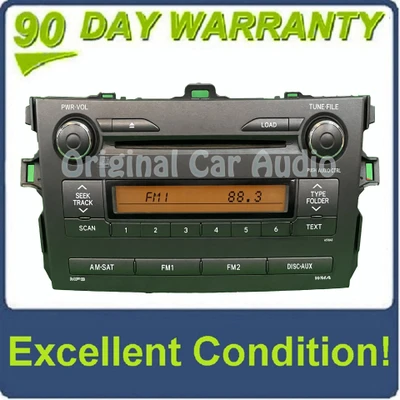 TOYOTA Corolla Radio Stereo 6 Disc Changer MP3 CD Player Factory OEM A518A3 86120-02B20 2009 2010
