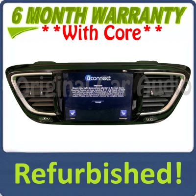 Refurbished  2017 - 2020 Chrysler Pacifica OEM Touch Screen Information Display Monitor