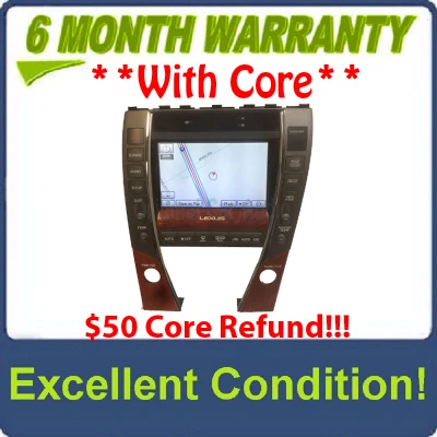 Refurbished 2010 - 2012 Lexus ES350 OEM HDD Touch Screen Navigation Multi Media Display Receiver